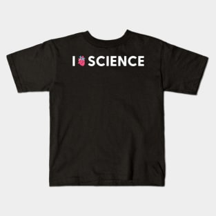 I Love Heart Science Heart Kids T-Shirt